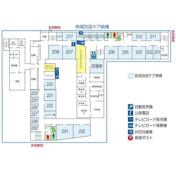 フロアマップ2F